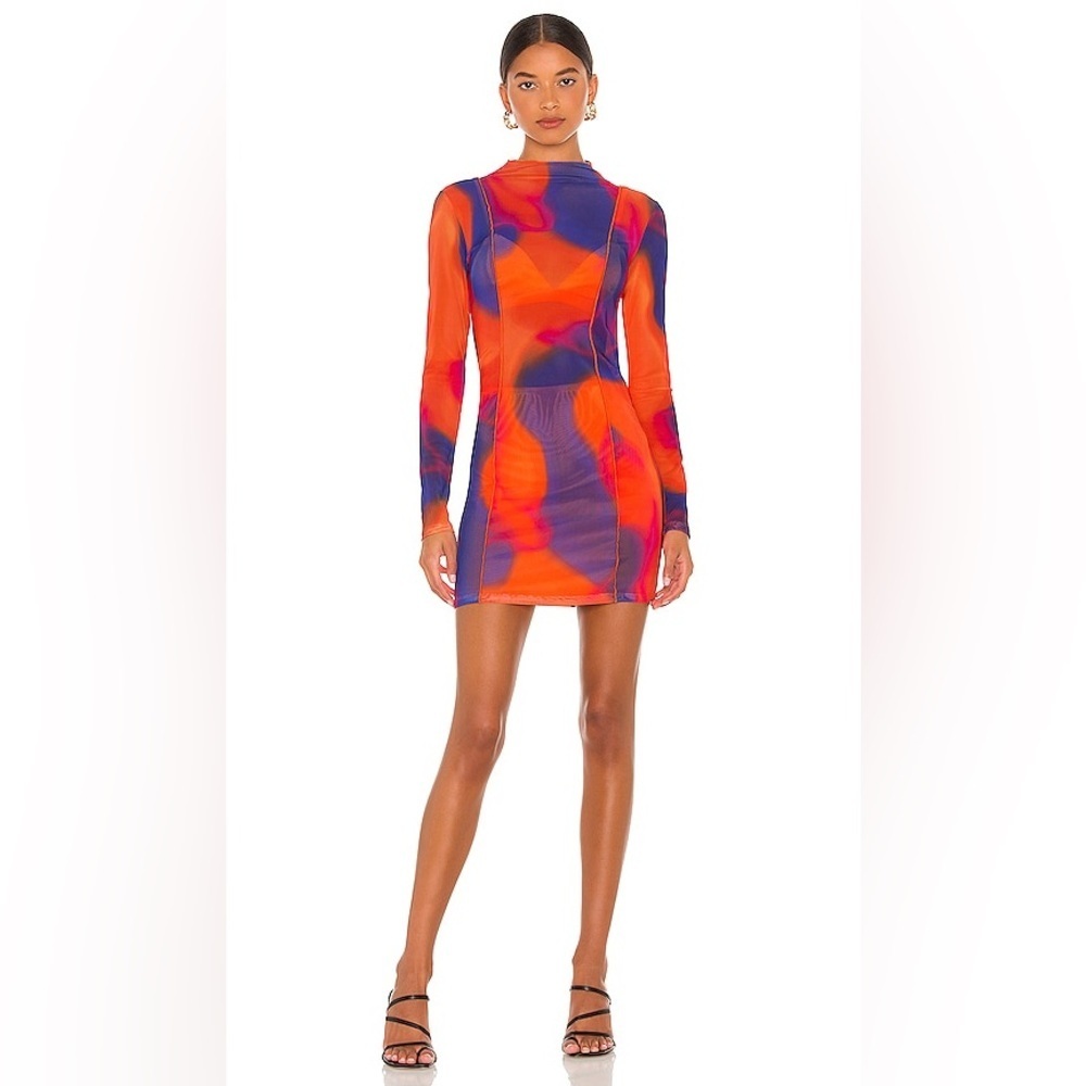 H;OURS Revolve Amethyst Mini Dress in Candy Ombre S